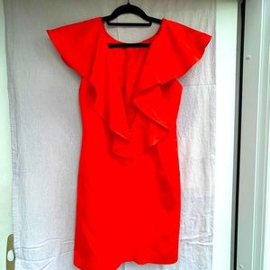 Cute red mini dress